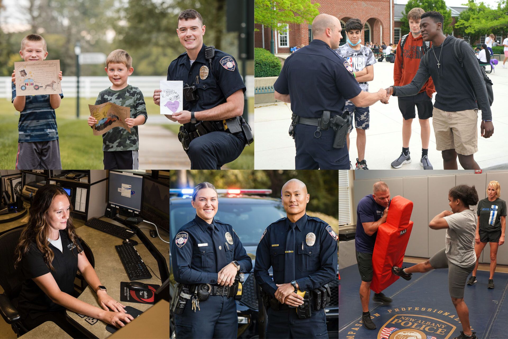 New Albany Police Department collage