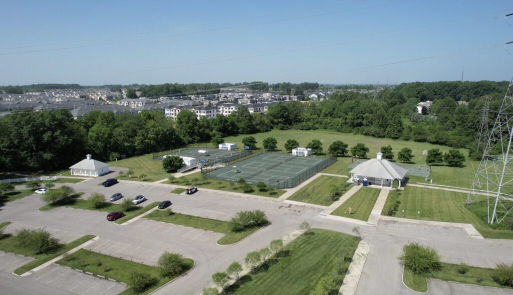 Aerial view of Thompson Park