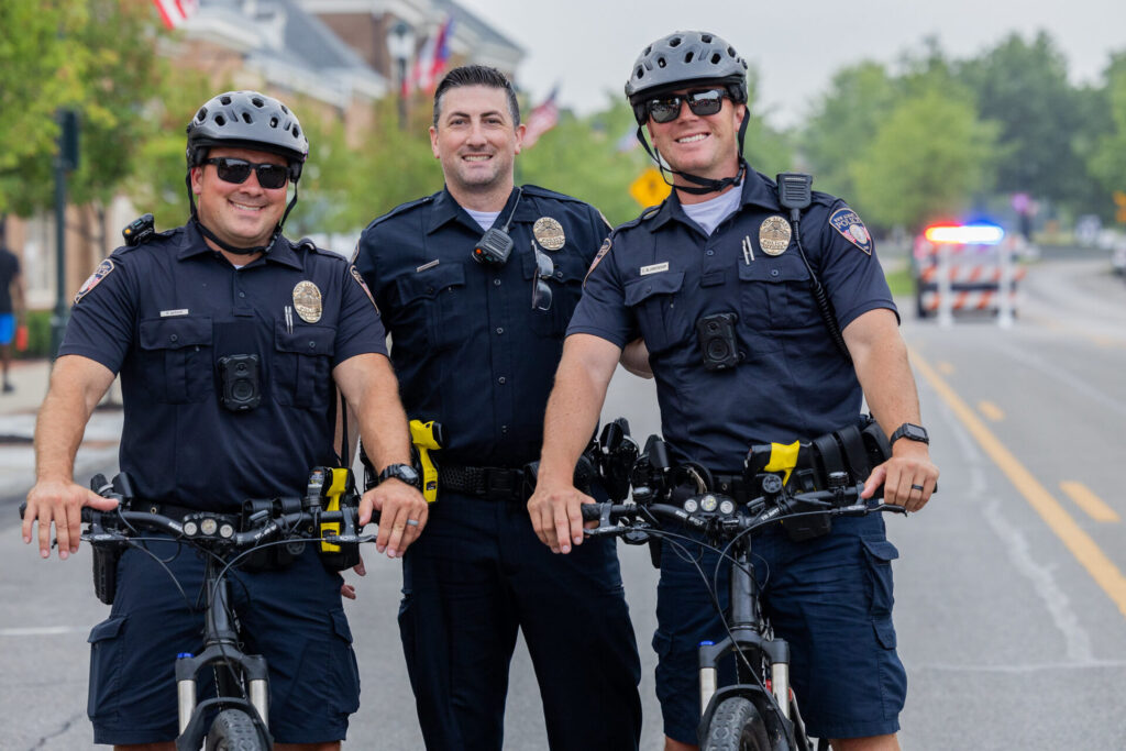 police officers on bikes