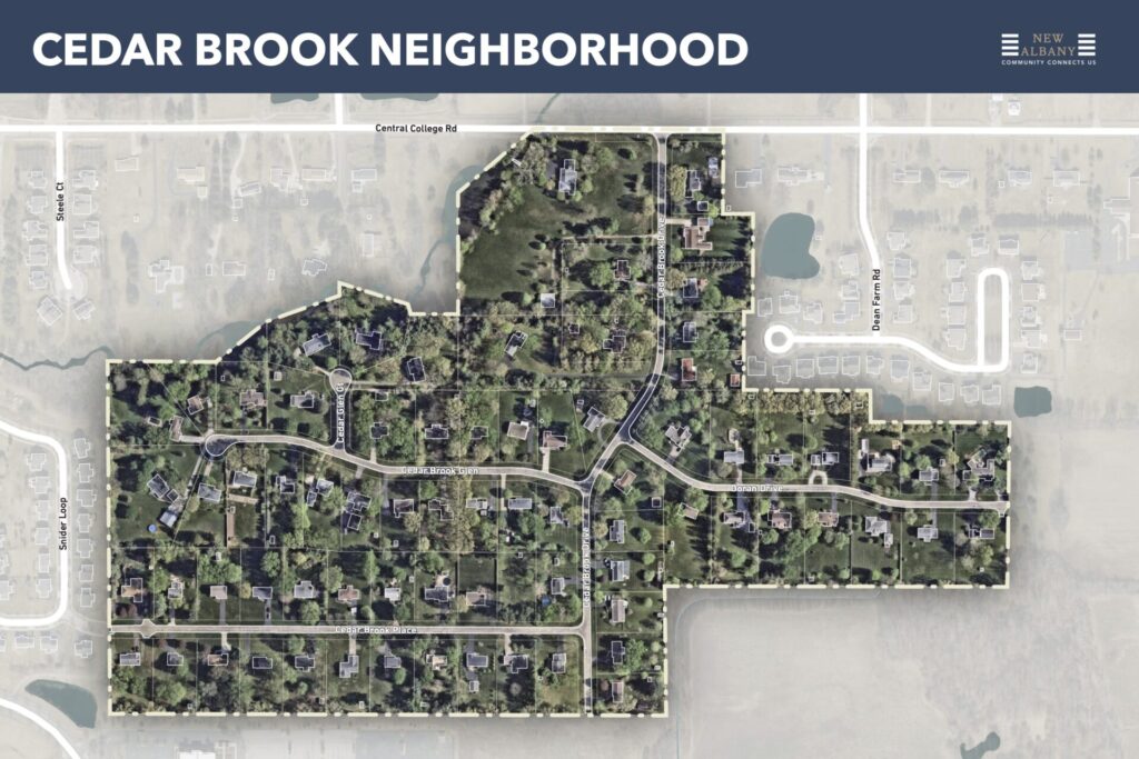 Cedar Brook neighborhood map
